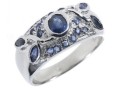 Кольцо, серебро 875, сапфир DC 003 02 21-02355 2010 г инфо 9144w.