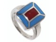 Кольцо, серебро 925, эмаль 001 02 21-03665 2009 г инфо 9307w.
