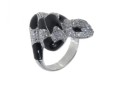 Кольцо, серебро 925, циркон,эмаль 001 02 21-03105 2010 г инфо 9863w.