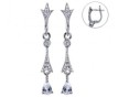 Серьги, серебро 925, циркон 003 01 21-03476 2010 г инфо 9991w.