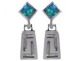 Серьги, серебро 925, опал синт 024 01 21-03503 2009 г инфо 10001w.