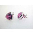 Серьги-пуссеты, серебро 925, циркон 001 01 21-01232 2009 г инфо 10014w.