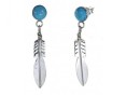 Серьги, серебро 925, бирюза 017 01 21-02975 2010 г инфо 10050w.