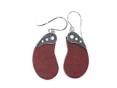 Серьги, серебро 925, коралл 010 01 21-02297 2010 г инфо 10082w.