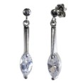 Серьги, серебро 925, циркон 012 01 21-03229 2010 г инфо 10091w.
