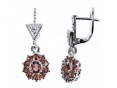 Серьги, серебро 925, гранат 003 01 21spk-00155 2010 г инфо 10122w.