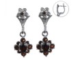 Серьги, серебро 925, гранат 003 01 21spk2-00455 2010 г инфо 10138w.