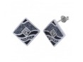Серьги, серебро 925, кристалл Сваровски,эмаль 018 01 21spk-00190 2010 г инфо 10153w.