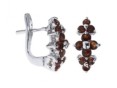 Серьги, серебро 925, гранат 003 01 21spk-00402 2009 г инфо 10183w.