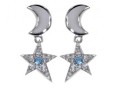 Серьги, серебро 925, топаз синт,циркон 004 01 21sk-00533 2009 г инфо 10188w.