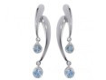 Серьги, серебро 925, топаз синт 004 01 21sk-00530 2009 г инфо 10192w.