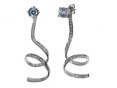 Серьги, серебро 925, циркон 019 01 21-02891 2010 г инфо 10233w.