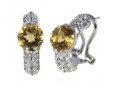 Серьги, серебро 925, цитрин 005 01 21-02502 2010 г инфо 10237w.