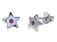 Серьги, серебро 925, рубин синт 002 01 21-03048 2010 г инфо 10357w.