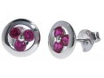 Серьги, серебро 925, рубин синт 002 01 21-03085 2010 г инфо 10359w.